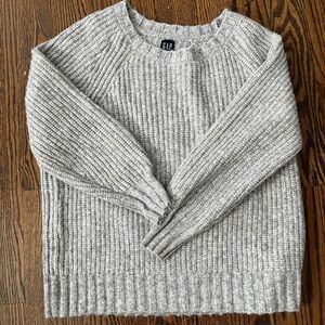 Oversized Grey Knit Sweater